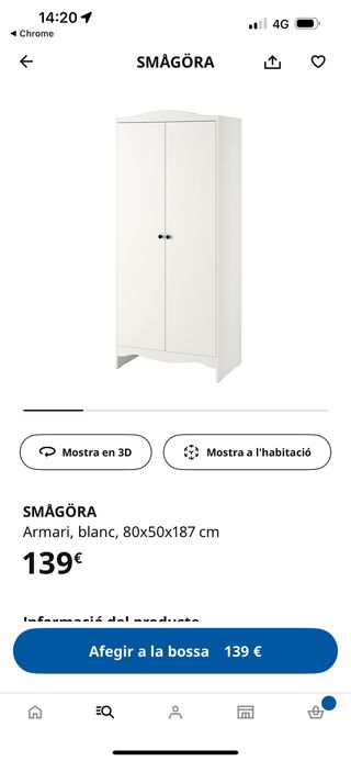 Armario Blanco Ikea Smågöra