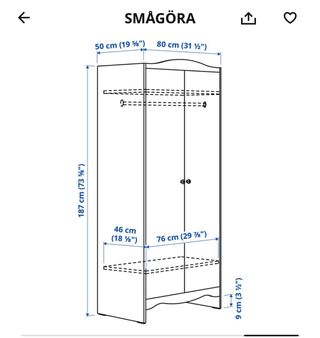 Armario Blanco Ikea Smågöra