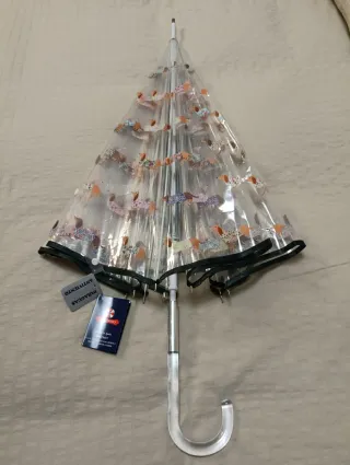 Paraguas transparente perros teckel.