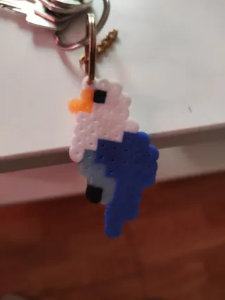 Agapornis Hama Beads Llavero