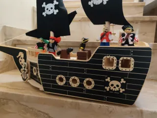 Barco Pirata Juguete Madera