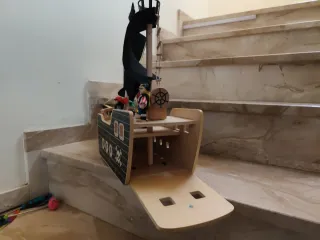 Barco Pirata Juguete Madera