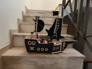 Barco Pirata Juguete Madera