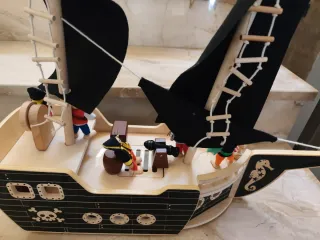 Barco Pirata Juguete Madera