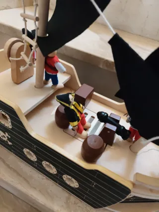 Barco Pirata Juguete Madera