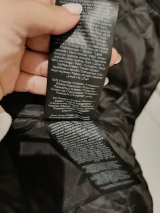 Abrigo negro invierno mujer