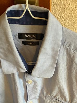 Camisa azul slim fit Fórmula Joven