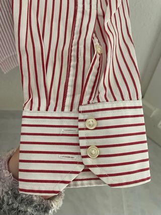 Camisa Tommy Hilfiger Rayas Rojo/Blanco