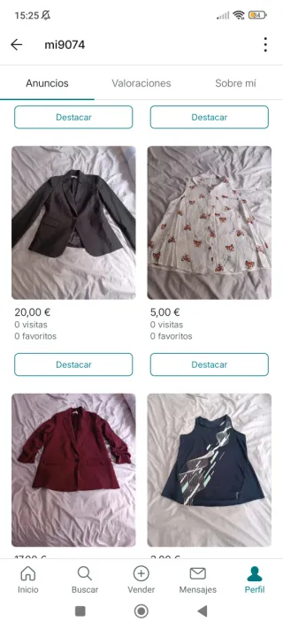 Ropa mujer: vestidos, faldas...