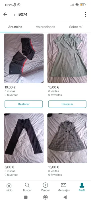 Ropa mujer: vestidos, faldas...