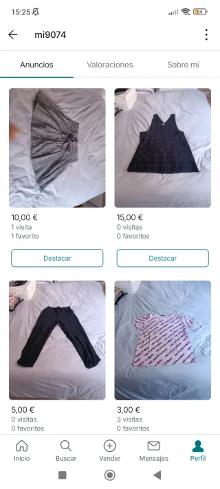 Ropa mujer: vestidos, faldas...