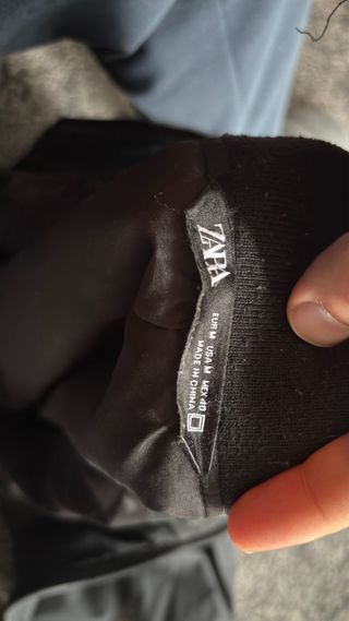 Chaqueta Bomber Zara Talla M Negra