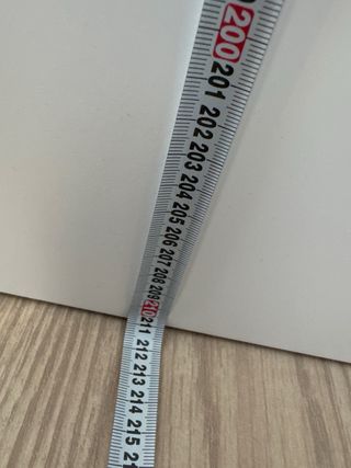 Puerta maciza blanca