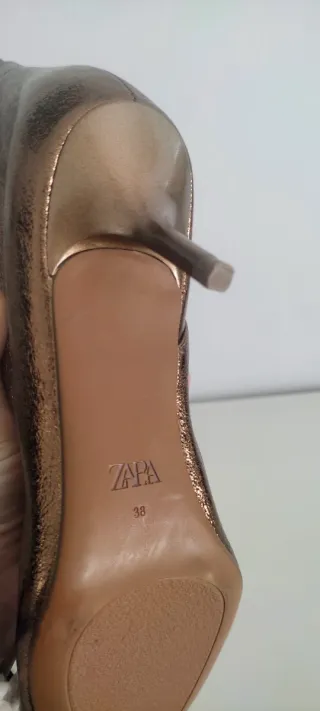 Botas altas metalizadas