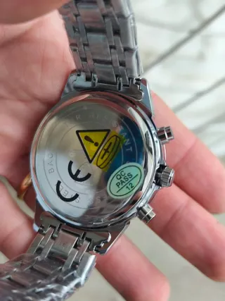 Relógio Poedagar Prata Azul Luxo