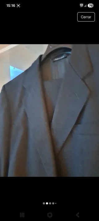 Traje de caballero lana cashmere gris