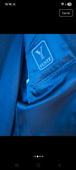 Traje de caballero lana cashmere gris