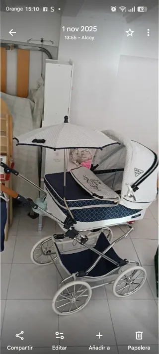 Cochecito de bebé y accesorios