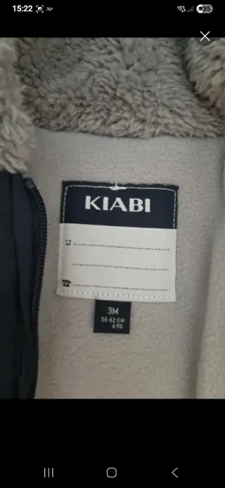 Abrigo- buzo bebe de 0 a 3 meses.de 56 a 62 cm