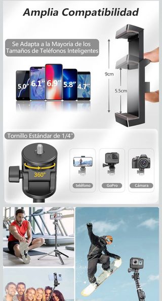 Trípode Profesional Tupwoon para Móvil