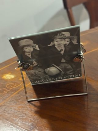 Cornice G. Raspini argento farfalle 12x16 cm