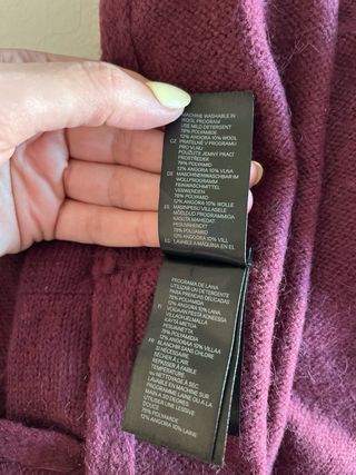 Sciarpa H&M tonda lana acrilico angora