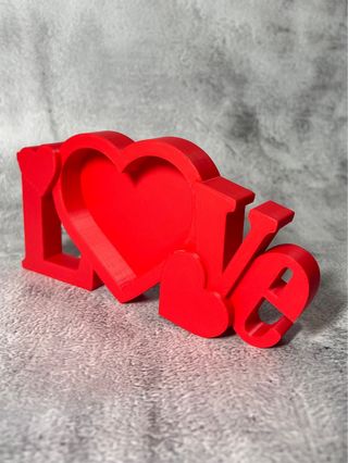Marco decorativo Love rojo San Valentin
