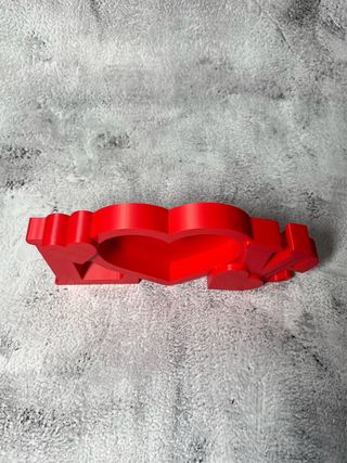 Marco decorativo Love rojo San Valentin