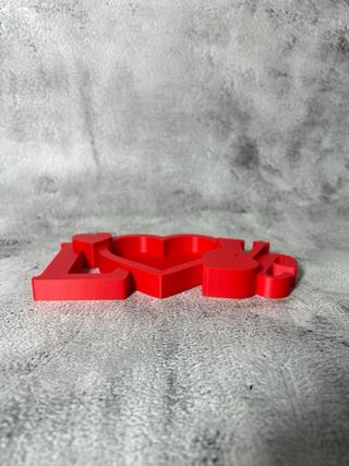 Marco decorativo Love rojo San Valentin