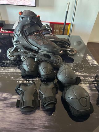 Patines en línea y protecciones