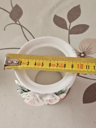 Zuccheriera/Portagioie Porcellana Oro Bianco