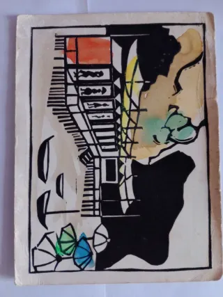 Set 3 Cartoline Illustrate Astratte