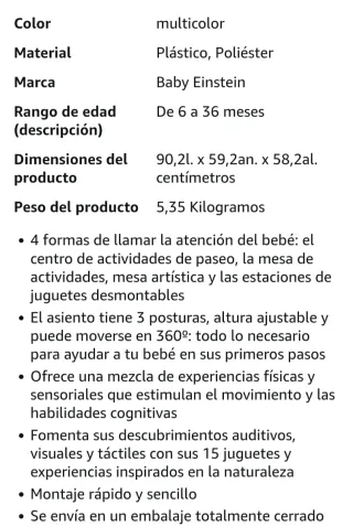 Mesa de actividades infantil