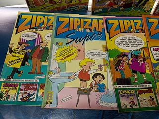 Super Zipi Zape, revista, cómic, tebeo, 9 números, ZIPI ZAPE (Ediciones B, 1987). 52 páginas a color.