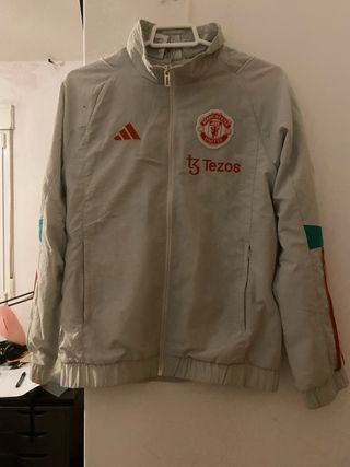 Chaqueta Manchester United Adidas Pre-Match Gris