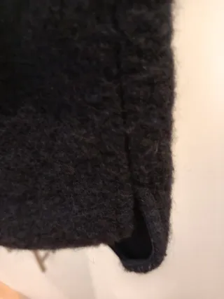 Parka azul oscuro invierno manga hombro