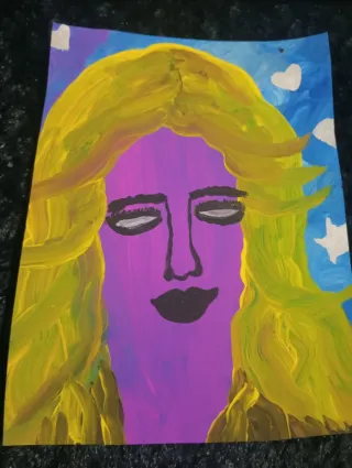 Pintura Original Abstracta Mujer