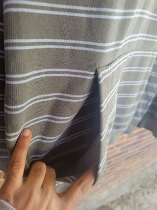 Sudadera O'Neill Talla L Rayas Gris/Verde