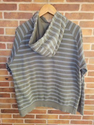 Sudadera O'Neill Talla L Rayas Gris/Verde