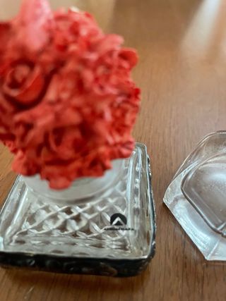 Coppia bottigliette profumo argento