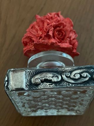 Coppia bottigliette profumo argento