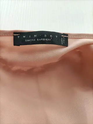 Twinset Abito Pizzo Rosa Taglia S