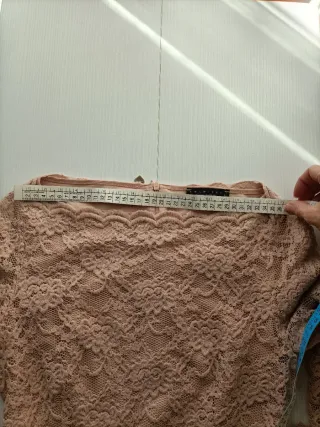 Twinset Abito Pizzo Rosa Taglia S