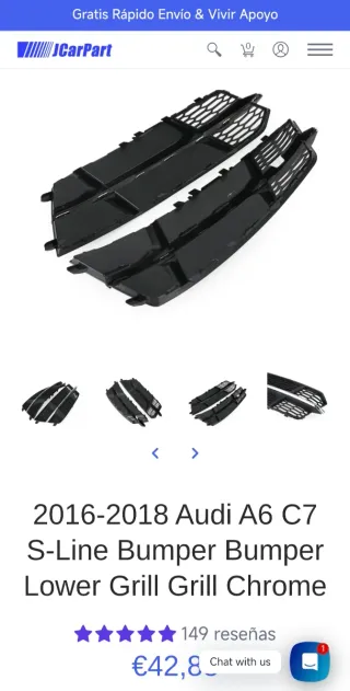 Rejillas Laterales Audi A7 (2 uds)