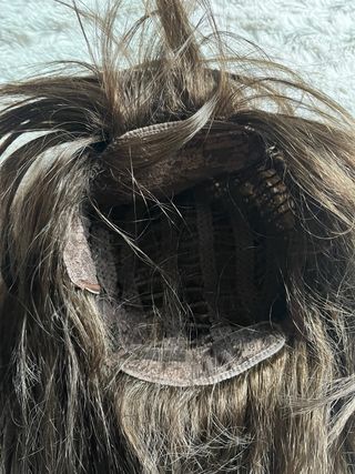 Juego 2 pelucas largas mujer castañas