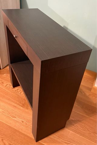 Mesa de entrada con cajón y espejo