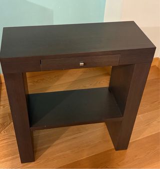 Mesa de entrada con cajón y espejo