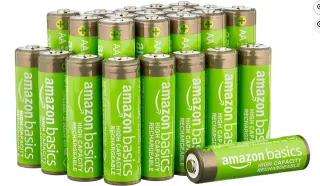 Pack 24 Baterías AA Amazon Basics Recargables