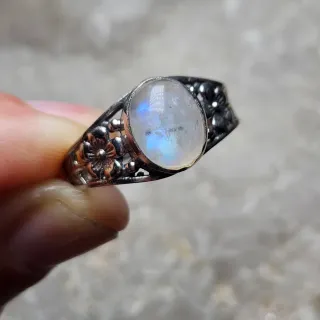 Anillo Plata 925 y Piedra Luna