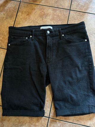 Pantaloncini jeans Calvin Klein neri